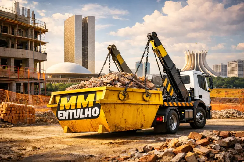 Caçamba de entulho da MM Entulho em Ceilandia